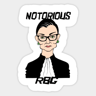 RUTH BADER GINSBURG - NOTORIOUS RBG Sticker